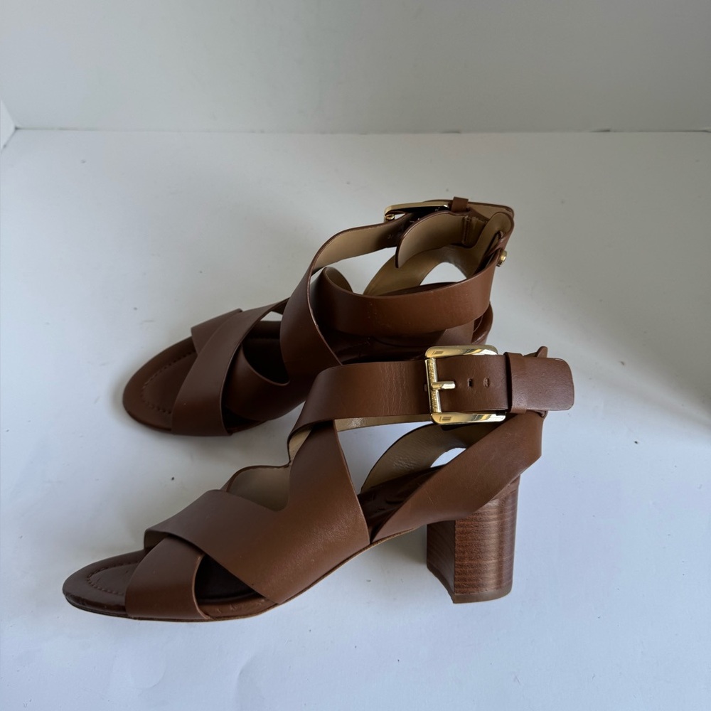 MICHAEL Michael Kors Maribella Brown Sandal Size 6.5 - Picture 10 of 15